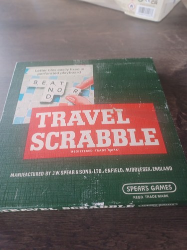Vintage travel scrabble - vintage,