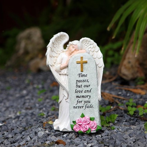 Cemetery grave angel statue - cemetery,