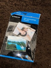Polaroid A4 Heat Seal Clear Transparent Laminating Pouches X 10. BNIP!