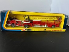 Vintage Corgi Major  1143 American LaFrance Aerial Rescue Truck 1979
