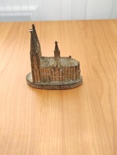 Vintage Metel Miniature Statue DOM ZU KOLN 3D Cathedral Church ERBAUT 1248-1880