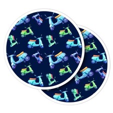 2x Vinyl Stickers Bike Scooter
