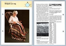 Striped Car Rug - Home - 1979 Odhams Knitting Collection Pattern Card