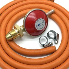 PROPANE GAS REGULATOR 37mbar With 2m HOSE & 2 CLIPS fits calor Gas / flogas 