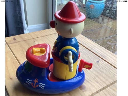 Vintage tolo clown boat - in, toy
