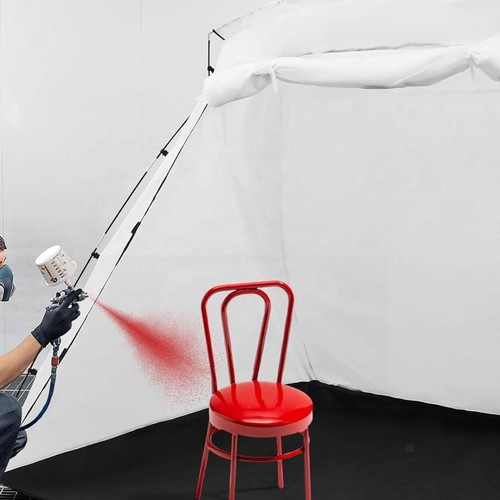 Paint booth tent overspray - paint,
