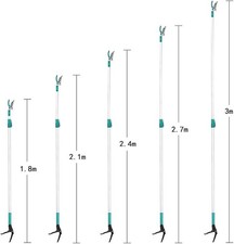 Byhagern Tree Pruner, 1.8-3m Long Reach with 4 Nodes Adjustment, Extendable, Lig