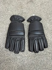Ex Police Leather Riot Padded Gloves LARGE - VGC Motorcycle Paintball Airsoft