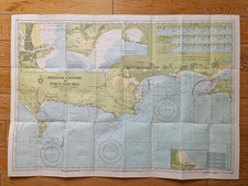 Vintage map admiralty sailing - map,