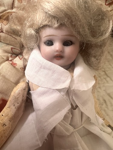 Antique bisque head doll - bisque,