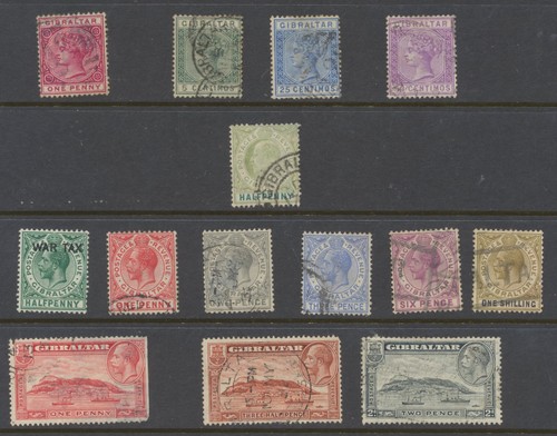 Gibraltar stamps 1886 1931 - gibraltar, 1886-1931