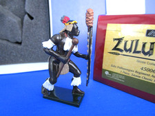 BRITAINS 45003 ZULU WAR ZULU UMBONAMBI ADVANCING WITH KNOBKERRIE  TOY FIGURE