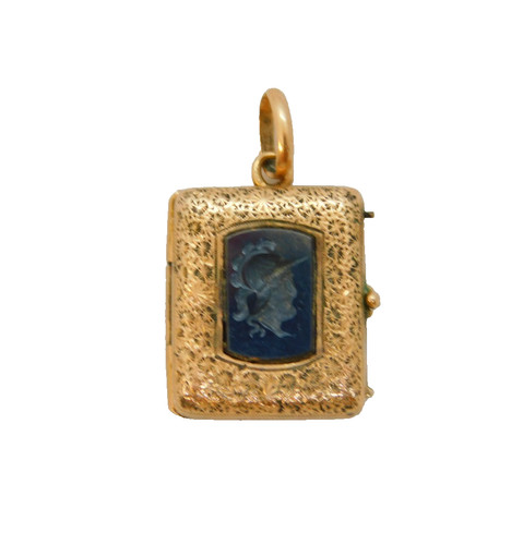 19th century 9ct gold carved - gold,