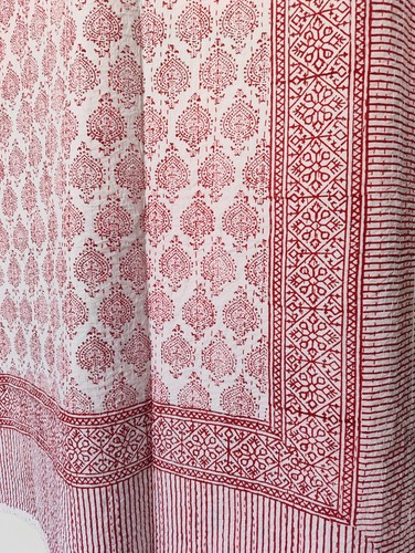 Indian print kantha quilt - indian,