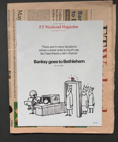 Banksy goes to bethlehem - banksy,