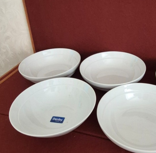 Denby intro white cereal bowl - denby,