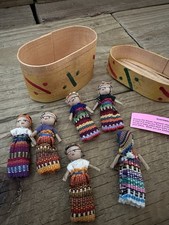 Guatemalan worry dolls set - guatemalan,