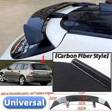 Universal Carbon Fiber Look Rear Roof Spoiler Boot Wing For Saab 9-3 Wagon 02-12