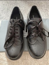 Underground Platform Brogue Black Shoes 