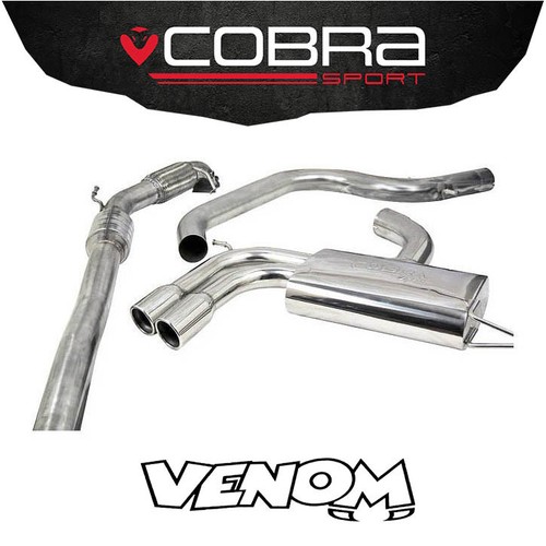 Cobra exhaust turbo back - cobra, 3"