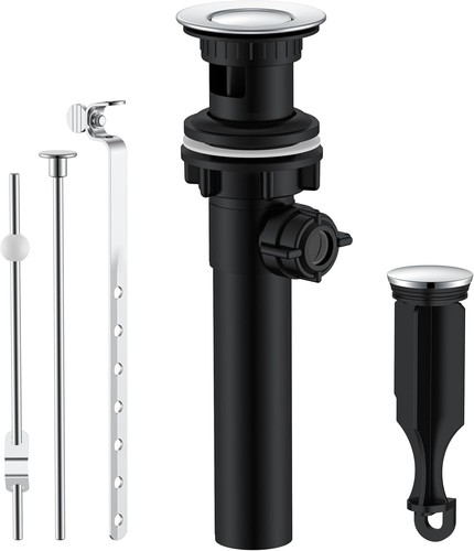 Bathroom sink drain - valve, with