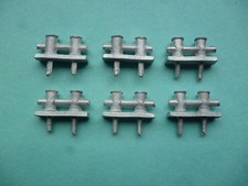 Model boat cast white metal