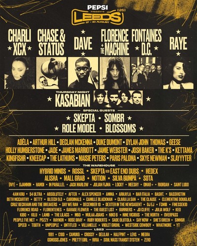 Leeds festival 2026 music - festival,