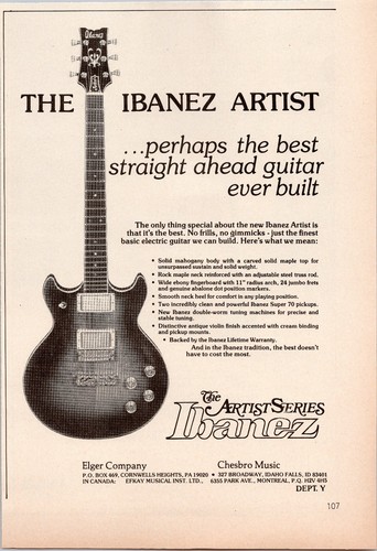 Ibanez artist guitar flame - ibanez,