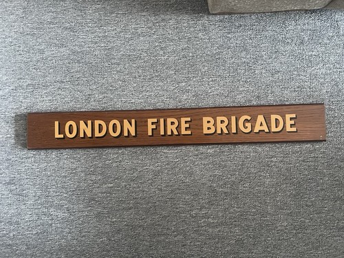 London fire brigade wooden - fire,