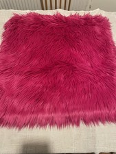 Huge Hot Pink Ikea Faux Fur Cushion Cover Vintage Style Y2K Shaggy