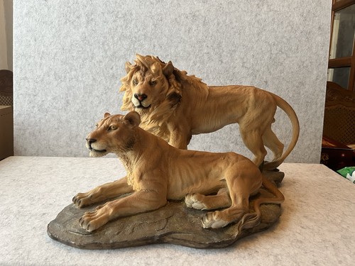 Realistic lion pair - realistic, ornament