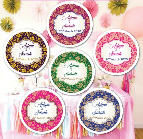Glossy personalised wedding - glossy,