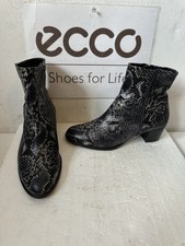 Ecco Leather Ankle Boots Size