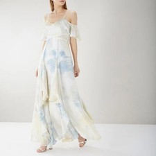 Coast Sian Print Ruffle Cold