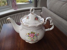 Royal Albert Tranquility Teapot Large Excellent Condition Rare Item