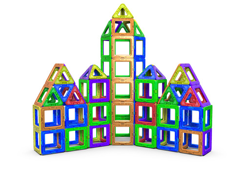 Pcs magnetic tiles building - pcs,