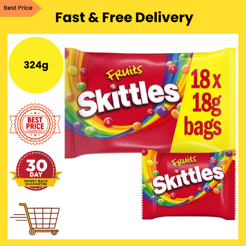 Skittles fruit funsize 324g - fruit,