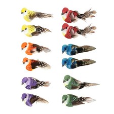 12pcs Set Artificial Birds