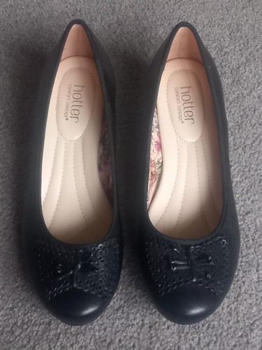 Hotter pollyanna ladies black - ladies,