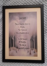 'January' Poem, Framed &