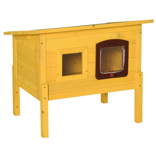 Pawhut wooden cat house - house, pet