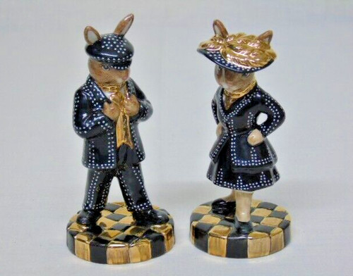 Royal doulton bunnykins pair - royal,