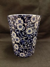 Royal Crownford Blue And White Calico Ware Beaker Ceramic Cup/Glass 9.5cm