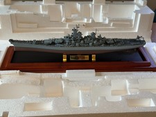 Franklin Mint: USS Missouri U.S Battleship BB-63 In Display Case and Box. MIB.