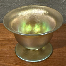 STEUBEN GOLD AURENE PEDESTAL