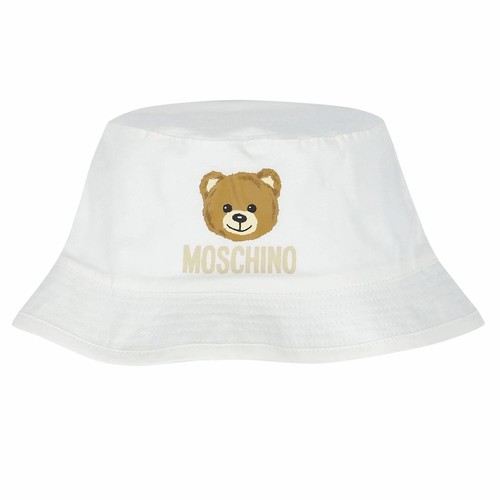 Moschino white teddy bear logo - bear,