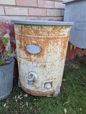 Burco Boiler Urn Ornament Planter Man Cave Rusty Feature Garden Decor Prop Vtg