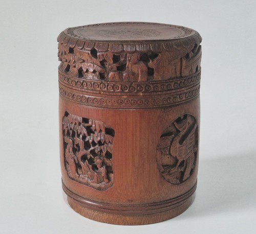 Antique chinese carved bamboo - antique,