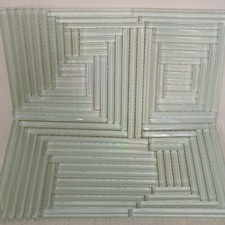 Light Olive Green Glass Mosaic