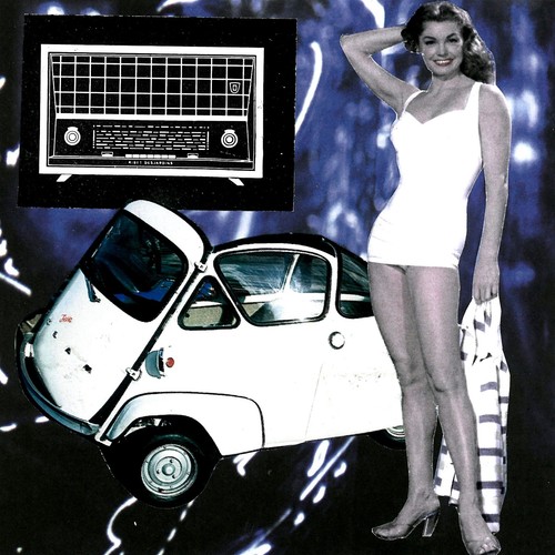 Collage cardboard ready to - on,